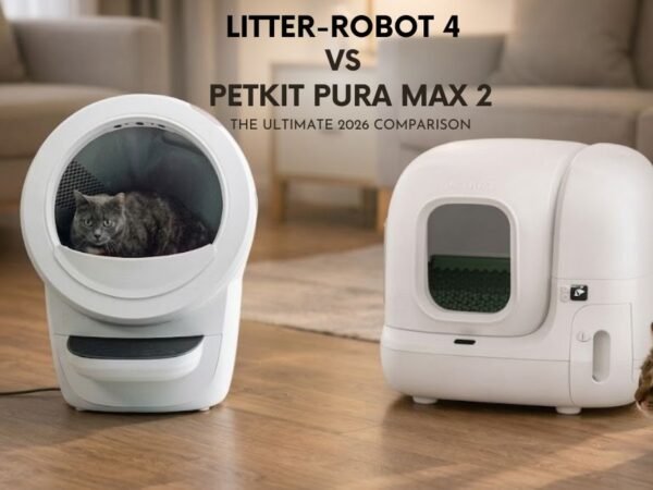 Litter-Robot 4 vs PETKIT Pura Max 2 side by side comparison in a real home environment