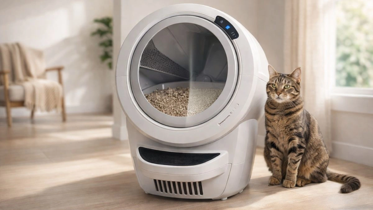automatic litter box odor control before after.webp